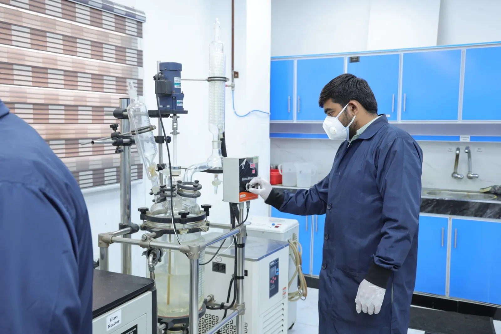 Quality control lab testing textile auxiliaries